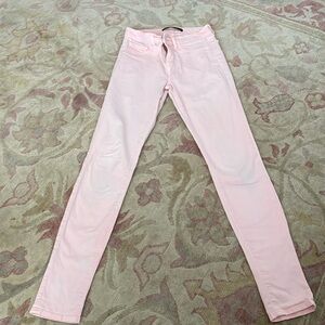 pink skinny jeans